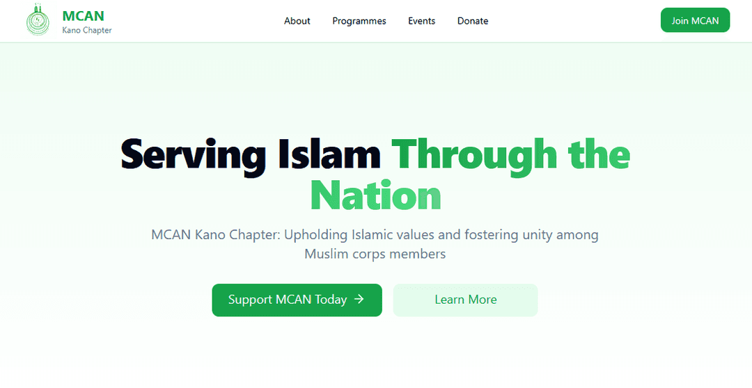 MCAN Kano Chapter Website